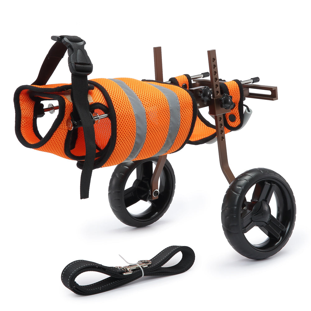 Tamecare Small Dog Rear-Leg Wheelchair, Brown Reinforced Gen-3 Frame