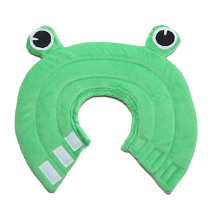 Frog-shaped Elizabethan collar