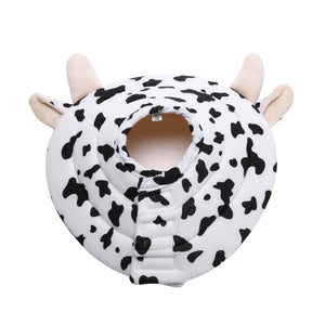 Cow-themed Elizabethan collar