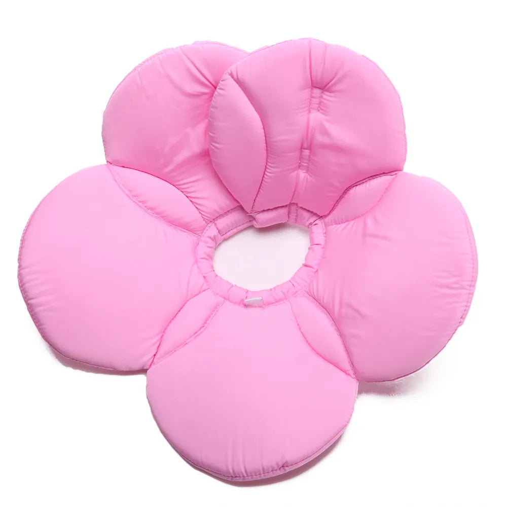 Elizabethan collar with multiple floral color options