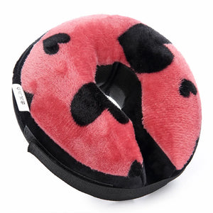 Tamecare Pink Heart Inflatable Recovery Collar for Dogs & Cats