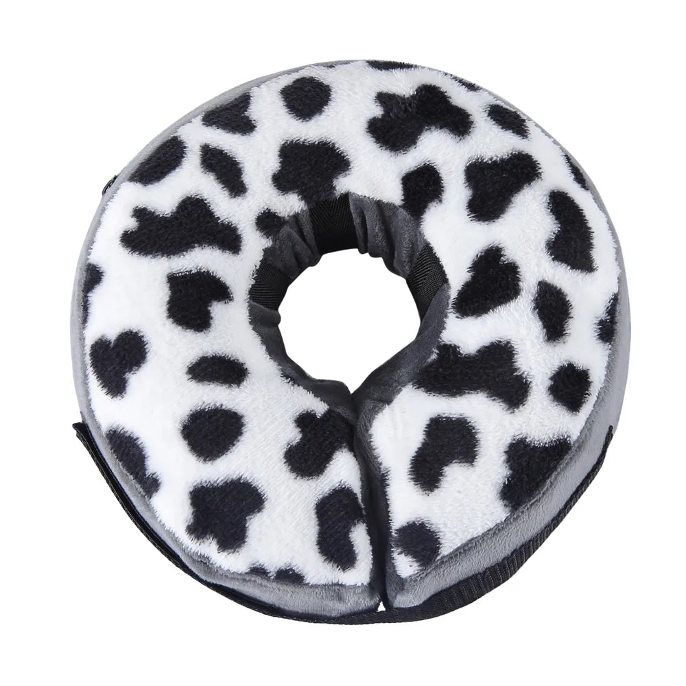 Cow Print Inflatable Protective Collar