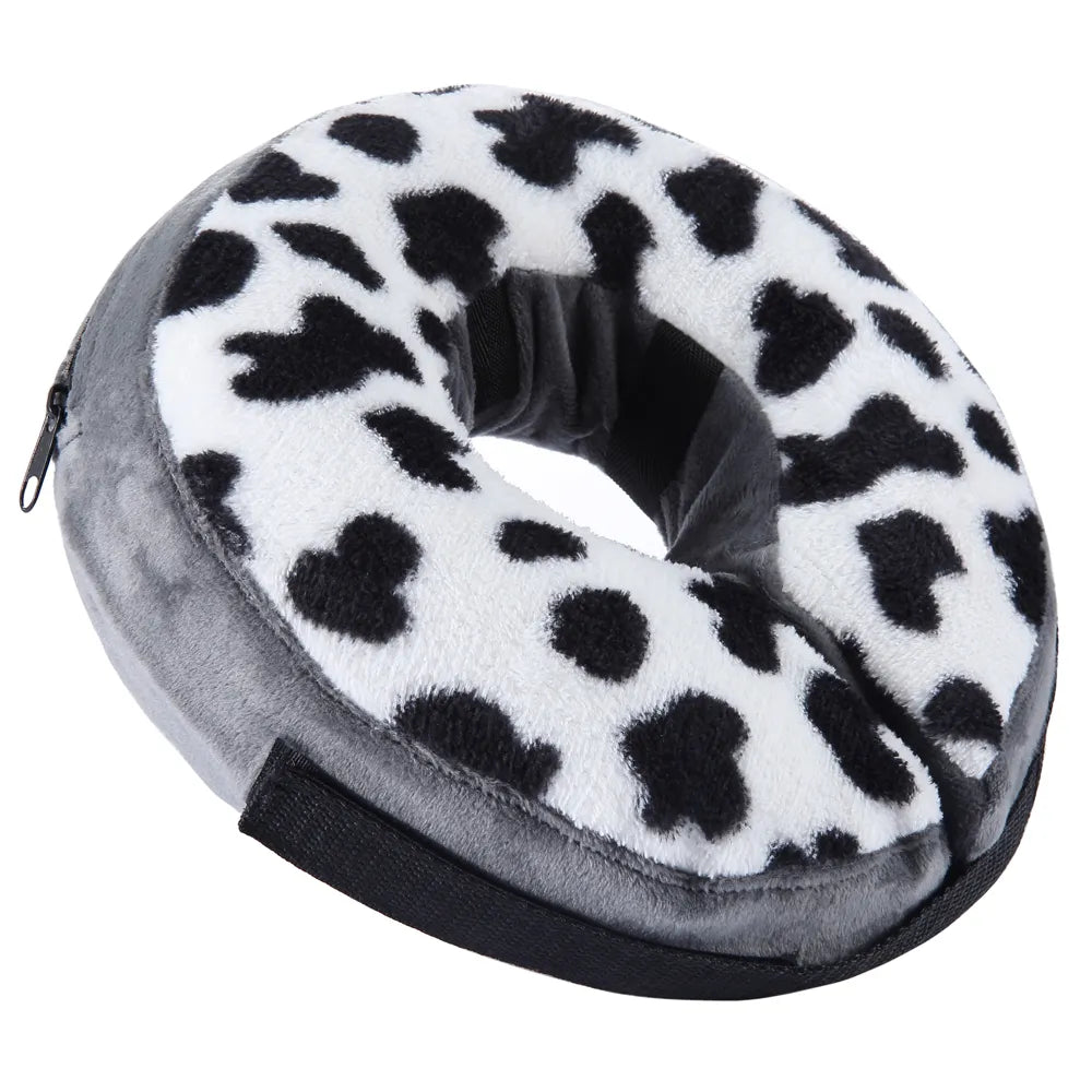 Cow Print Inflatable Protective Collar