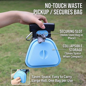 Portable Collapsible Pet Poop Bag Dispenser