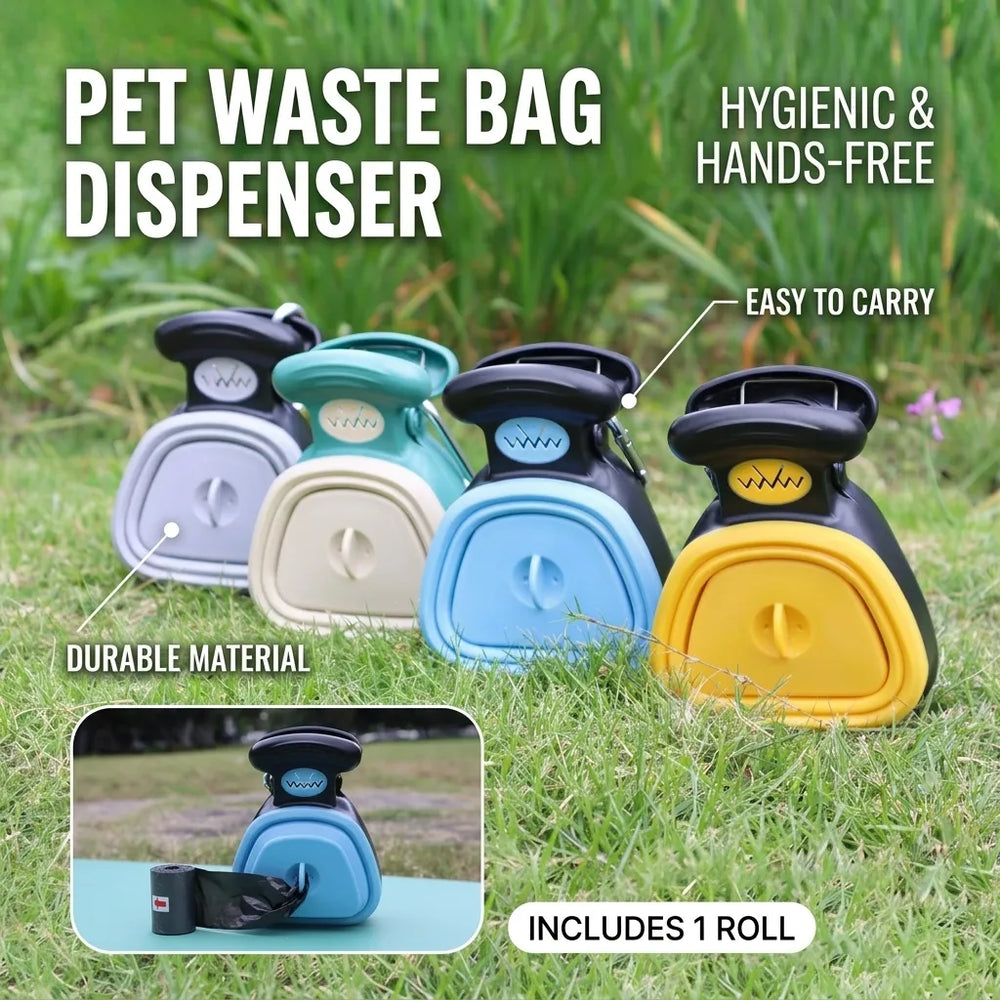 Portable Collapsible Pet Poop Bag Dispenser
