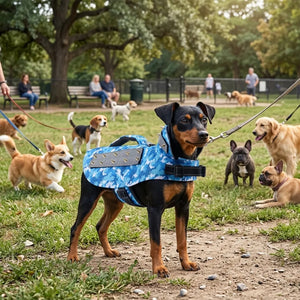 Pet Anti-Bite Suit with Four-Row Stud Handles
