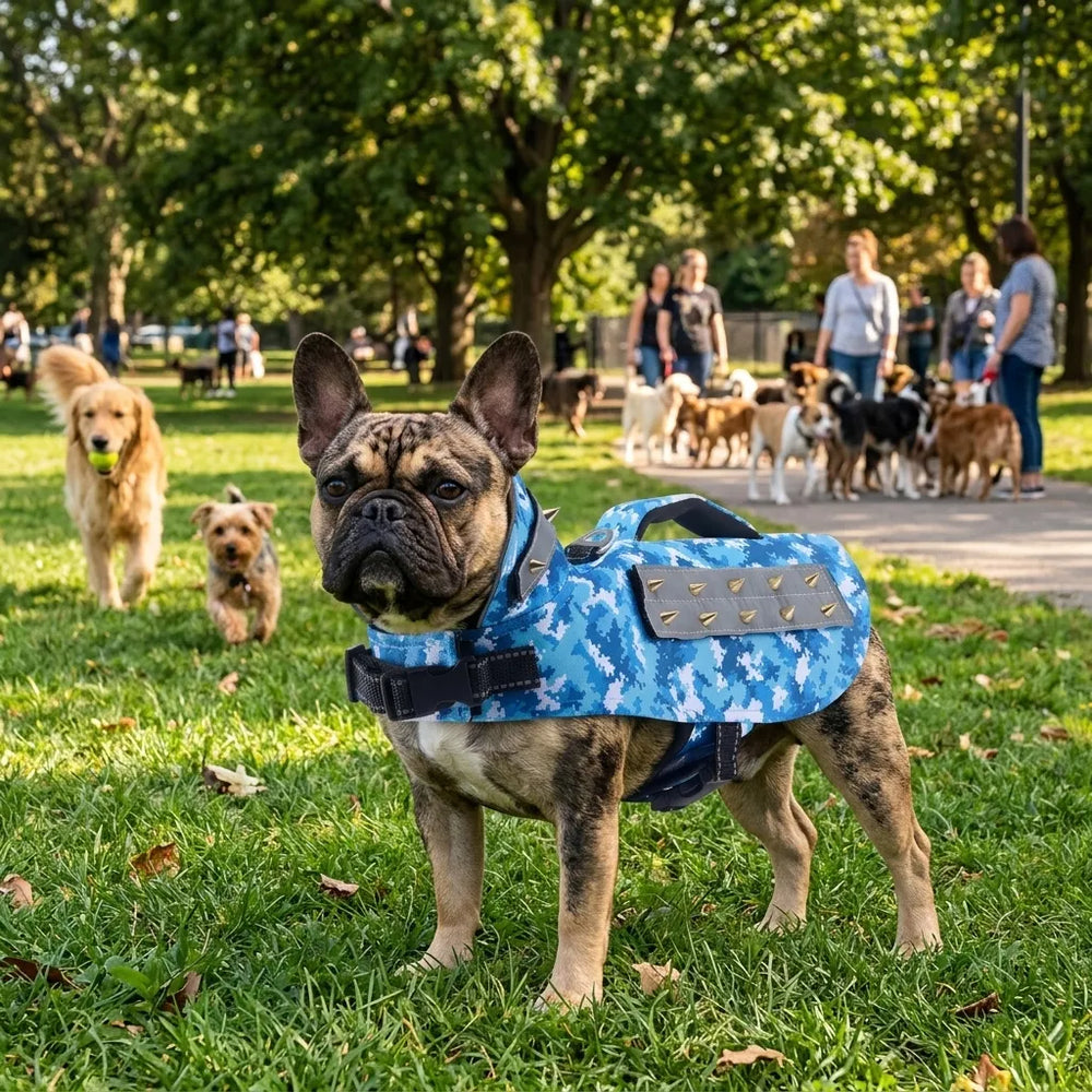 Pet Anti-Bite Suit with Four-Row Stud Handles