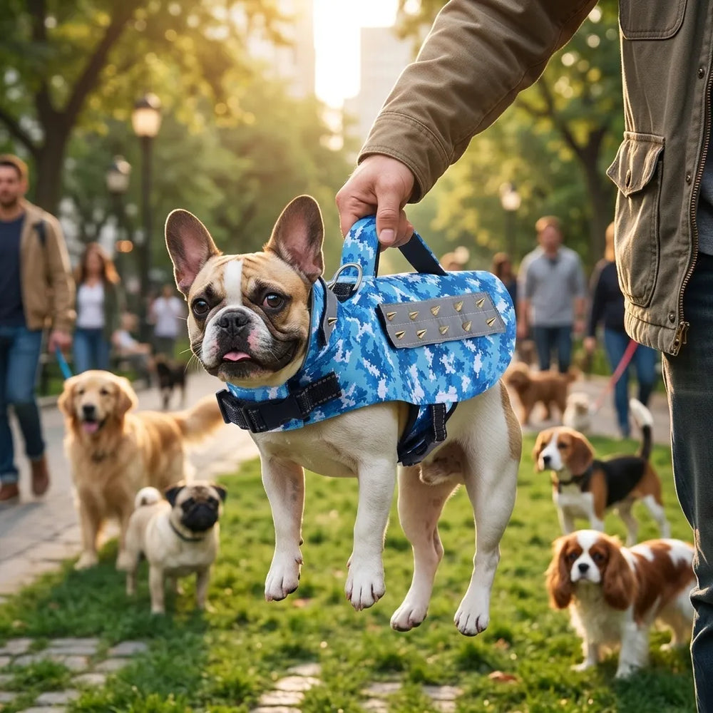 Pet Anti-Bite Suit with Four-Row Stud Handles