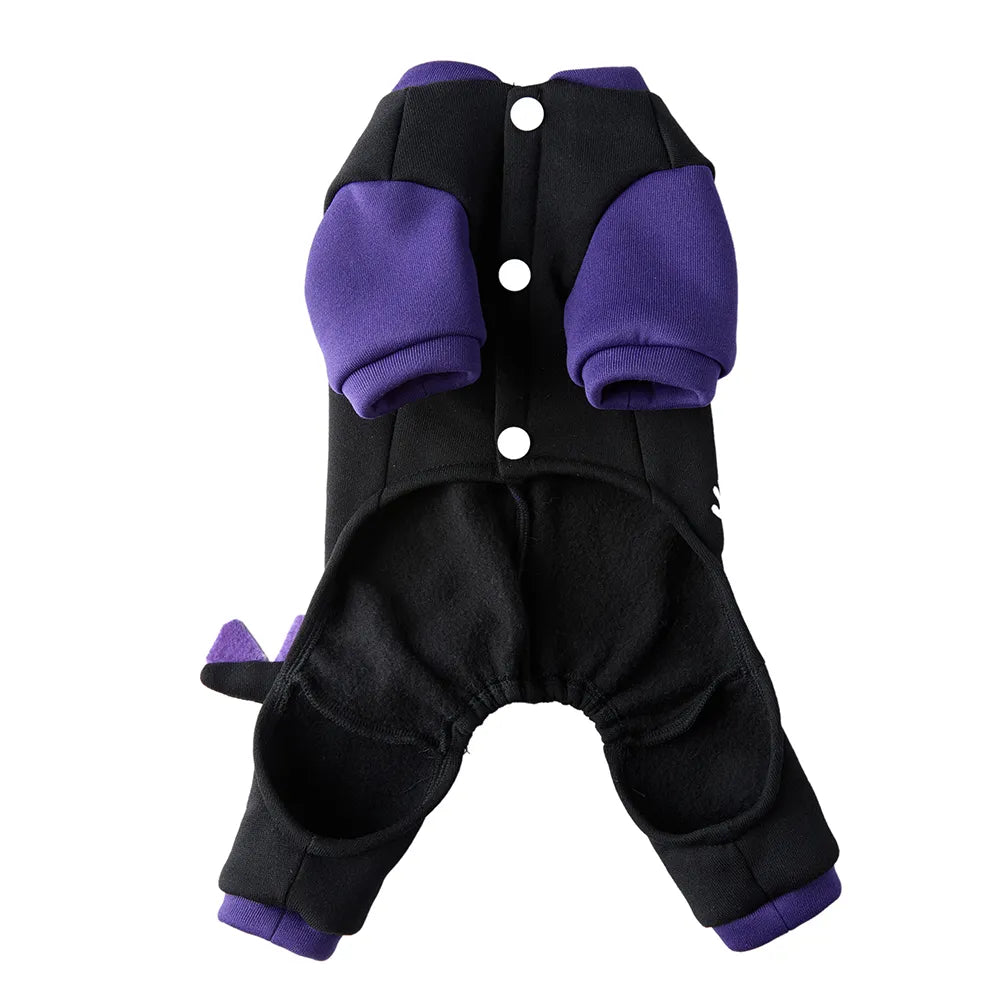Tamecare Black Skeleton Dragon Dog Halloween Costume