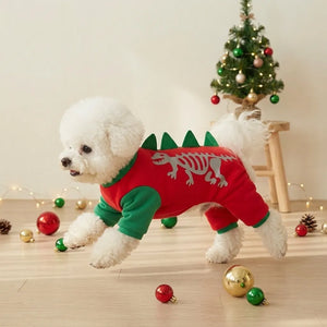 Tamecare Red Skeleton Dragon Dog Halloween Costume