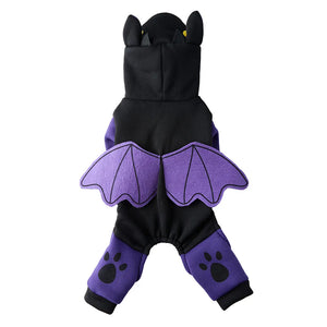 Tamecare Black Bat Dog Halloween Costume