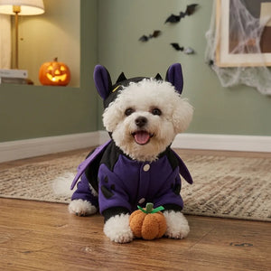 Tamecare Black Bat Dog Halloween Costume