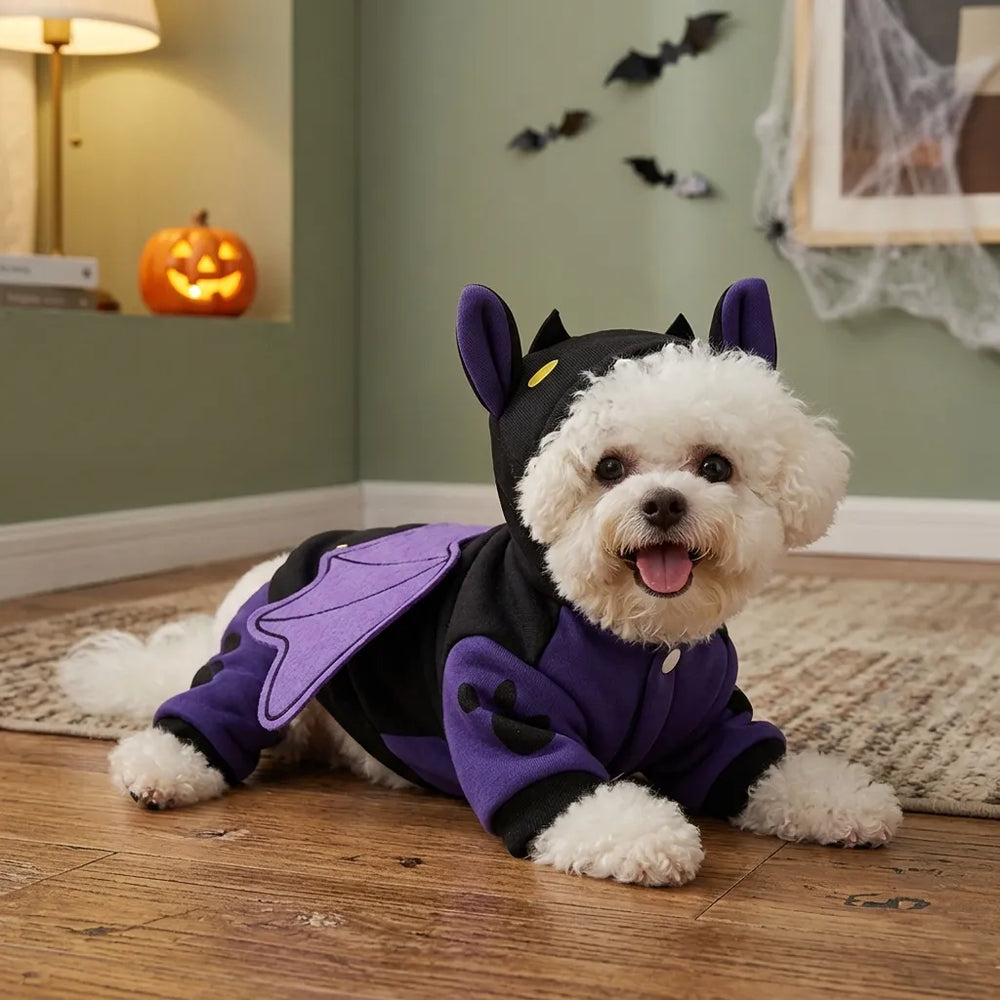 Tamecare Black Bat Dog Halloween Costume