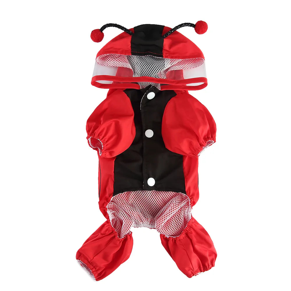 Ladybug Four-Legged Raincoat