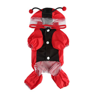 Ladybug Four-Legged Raincoat