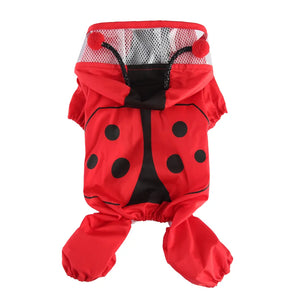 Ladybug Four-Legged Raincoat