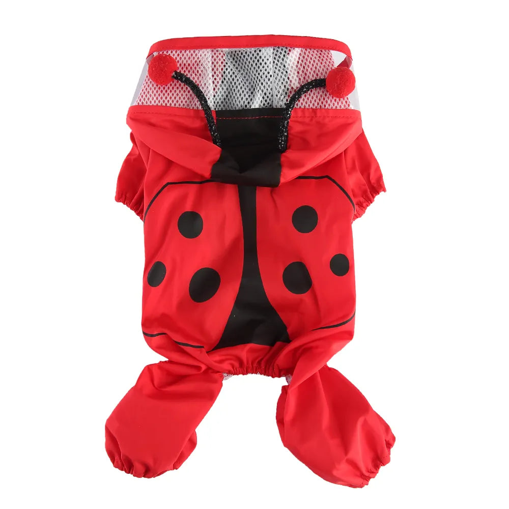 Ladybug Four-Legged Raincoat