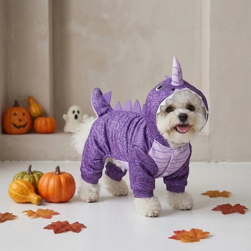 Tamecare Purple Unicorn Dragon Dog Costume