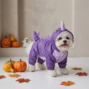 Tamecare Purple Unicorn Dragon Dog Costume