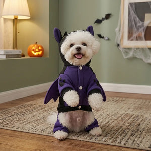 Tamecare Black Bat Dog Halloween Costume