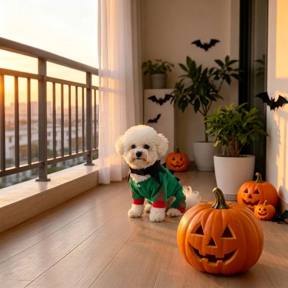 Tamecare Green Spiked Dinosaur Dog Costume
