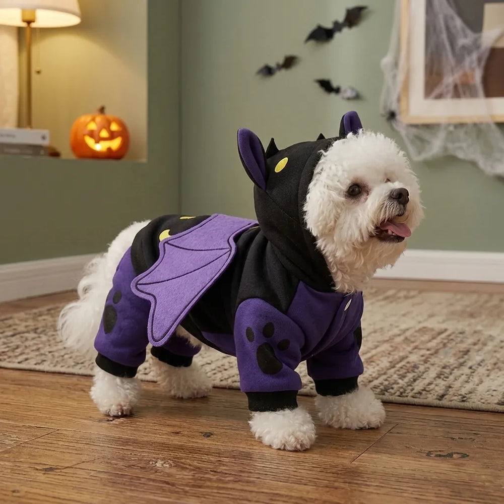 Tamecare Black Bat Dog Halloween Costume