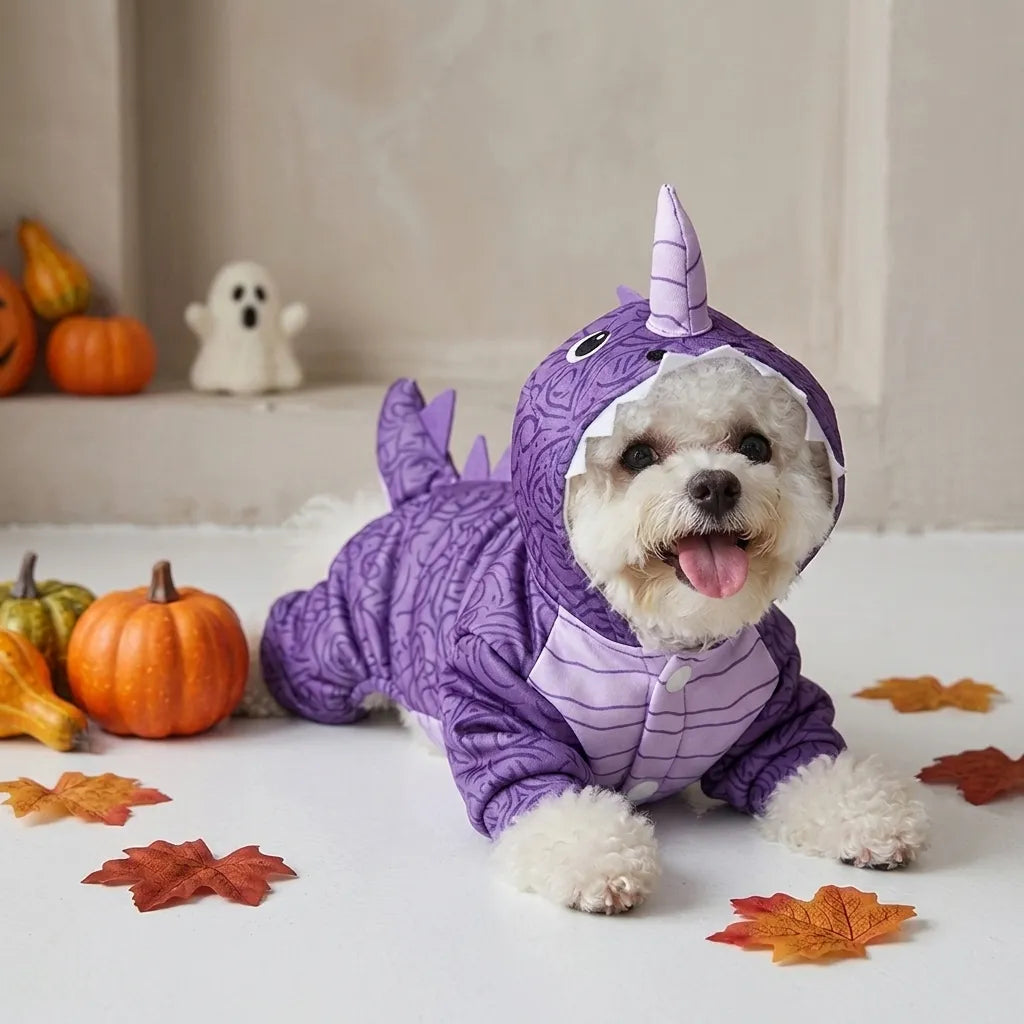 Tamecare Purple Unicorn Dragon Dog Costume