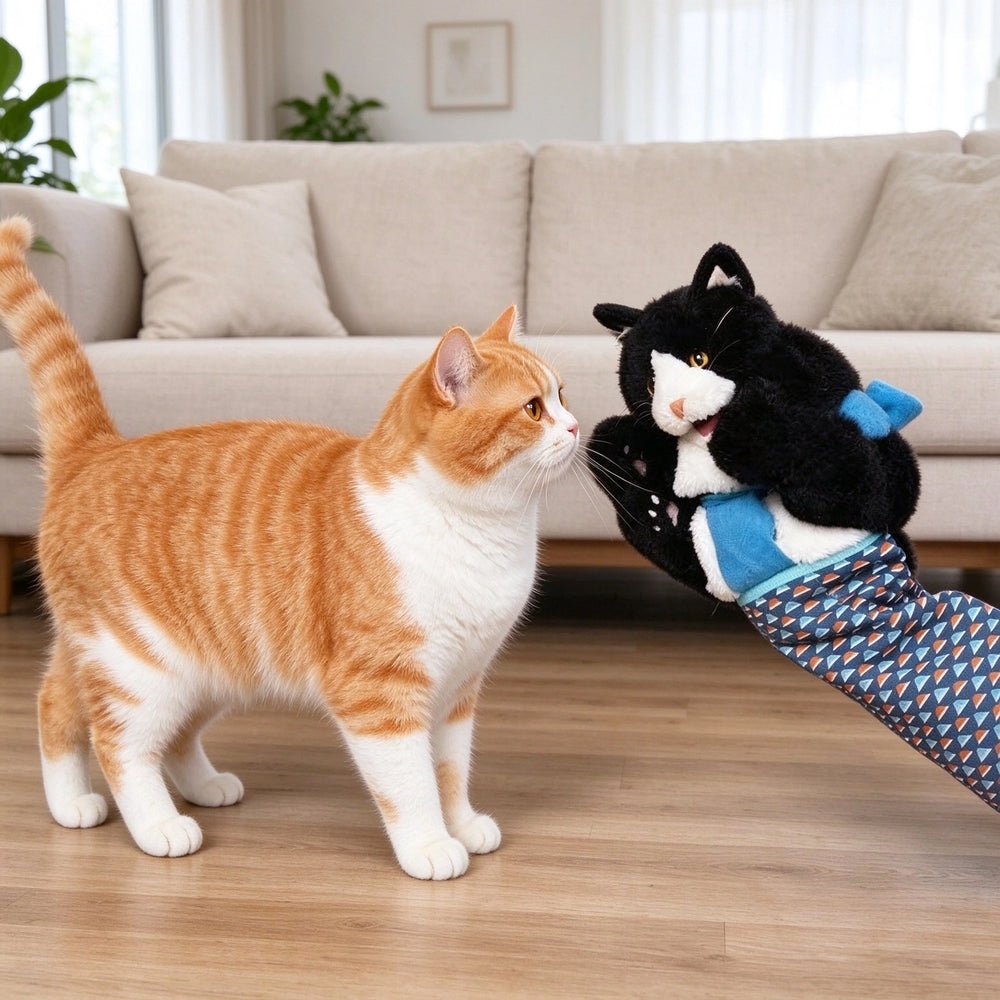 Tamecare Cat Interactive Wrestling Toy Hand