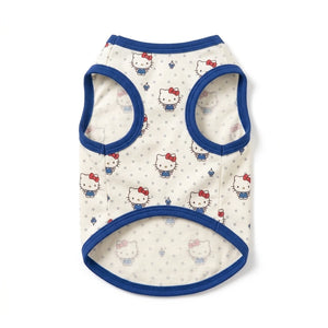 Tamecare Blue Trim Cartoon Cat Vest