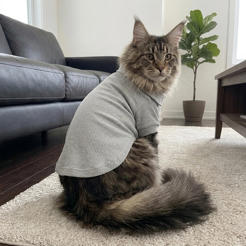 Tamecare Gray Polo Pet Shirt