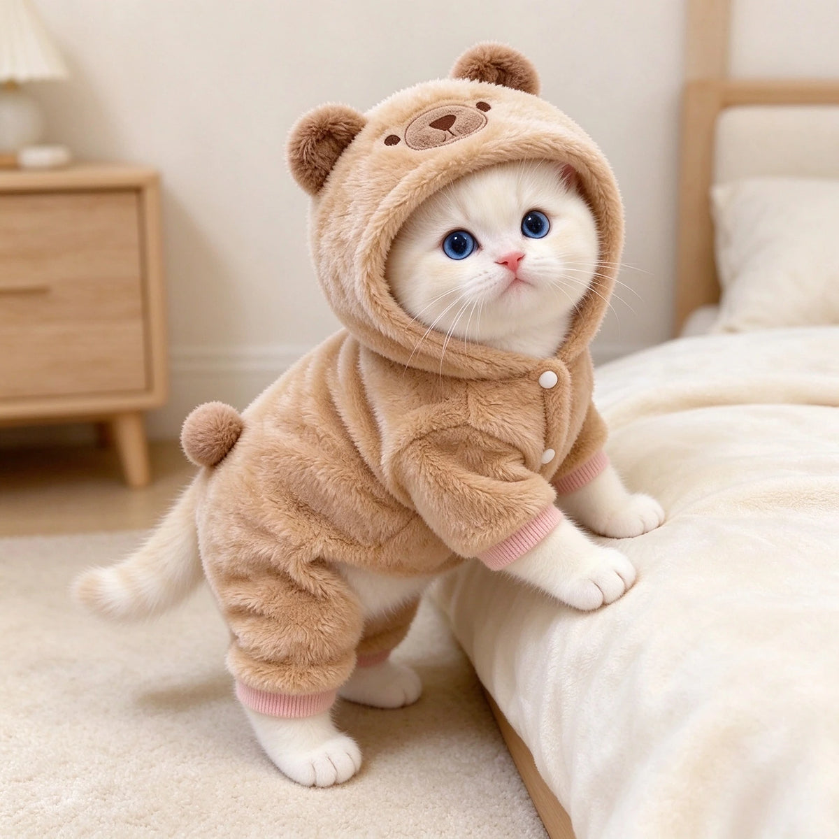 Tamecare Teddy Bear Pet Jumpsuit