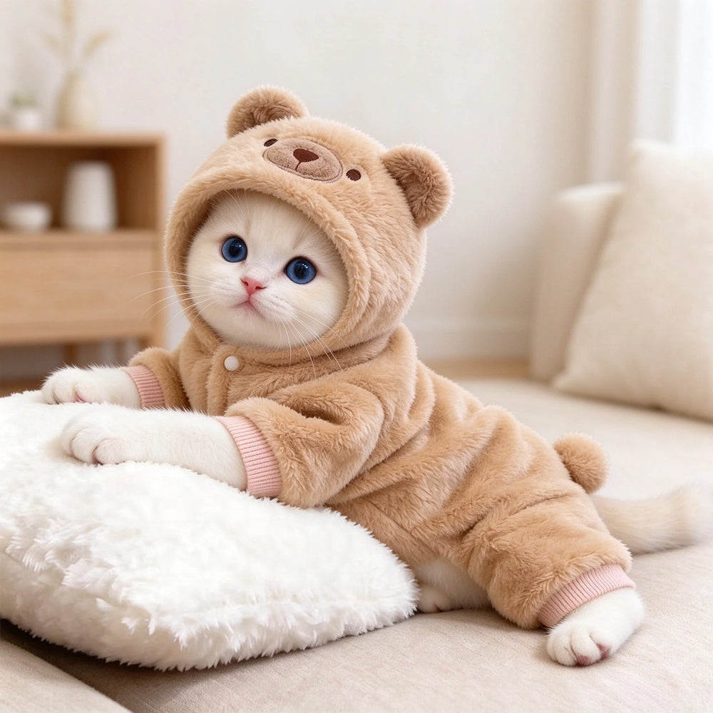 Tamecare Teddy Bear Pet Jumpsuit