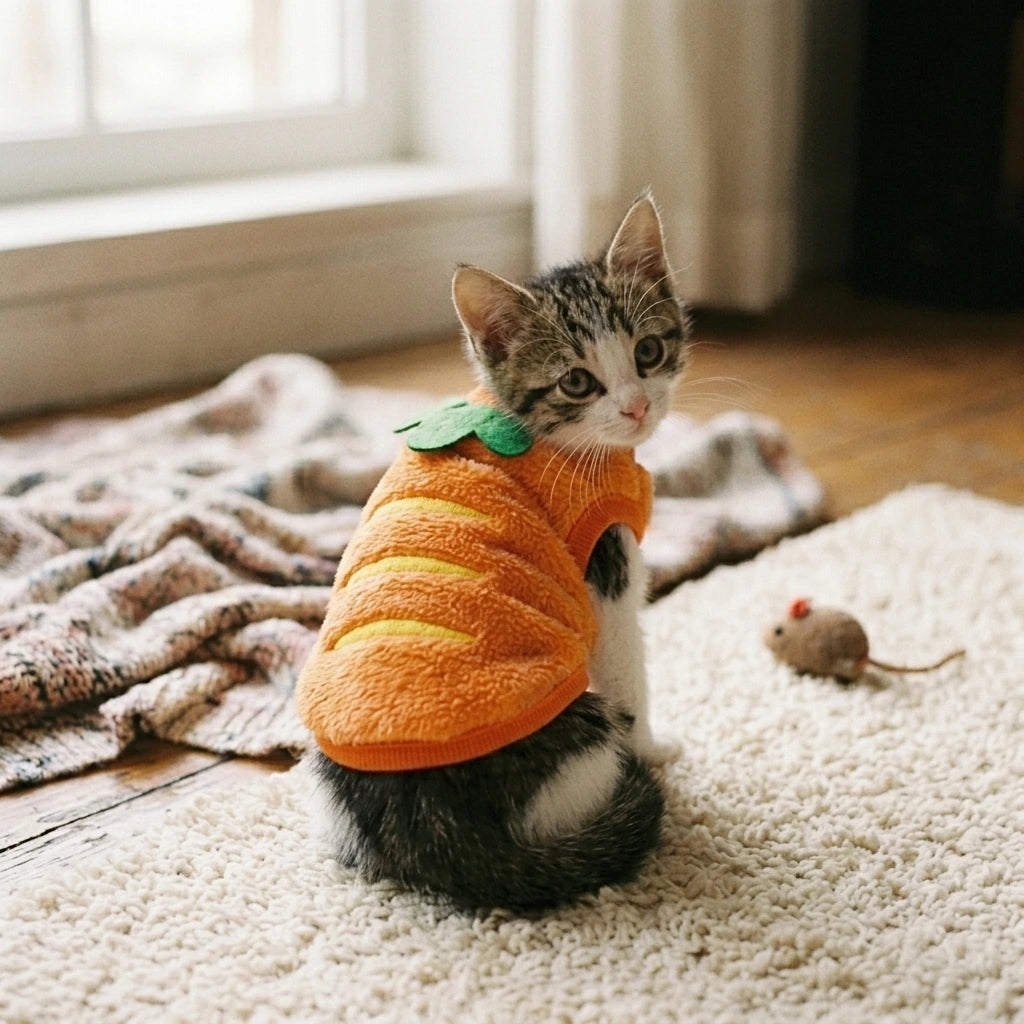 Tamecare Carrot Fleece Pet Vest