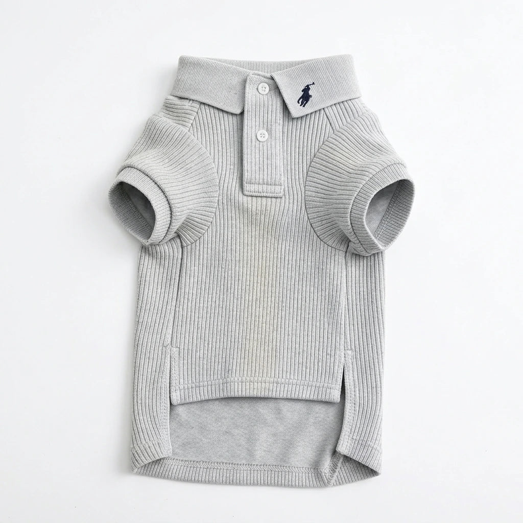 Tamecare Gray Polo Pet Shirt