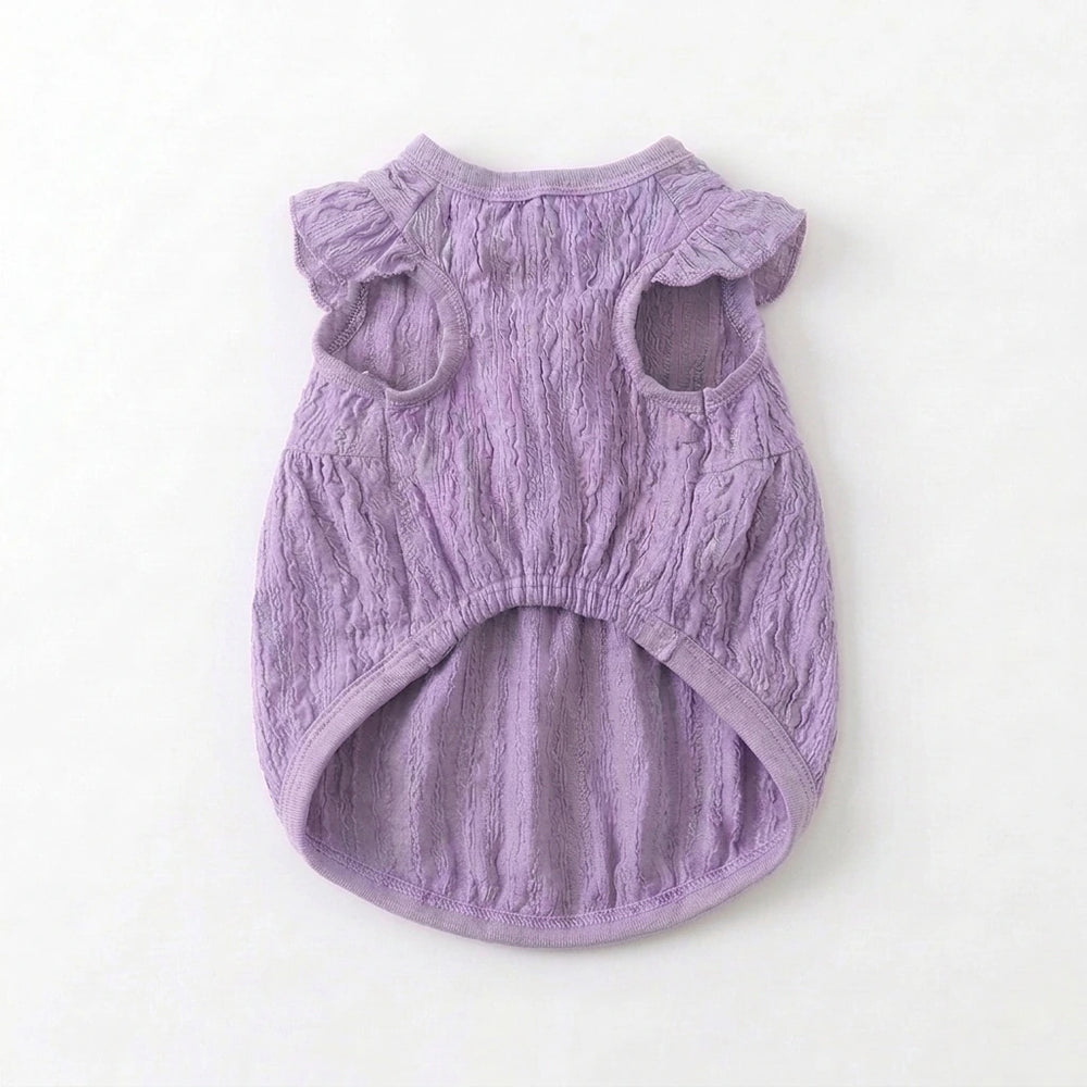 Tamecare Purple Ruffled Cat Dress