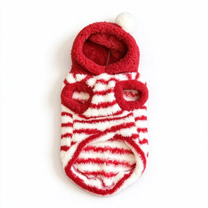 Tamecare Red Striped Knit Pet Sweater