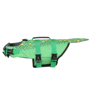 Green Dragon Tail Dog Life Jacket