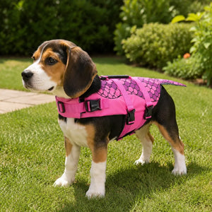 Pink Mermaid Tail Dog Life Jacket