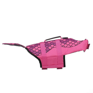 Pink Mermaid Tail Dog Life Jacket