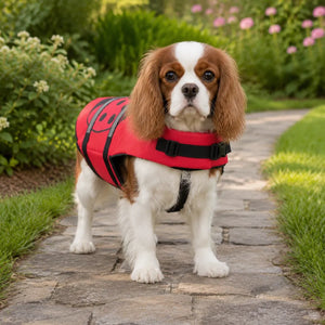 Red Ladybug Dog Life Jacket