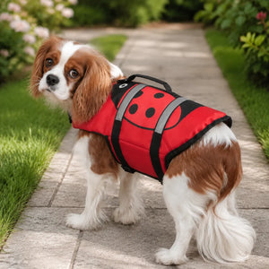 Red Ladybug Dog Life Jacket