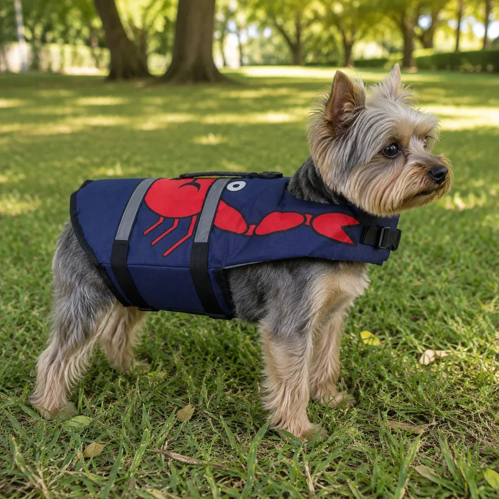 Navy Crab Dog Life Jacket