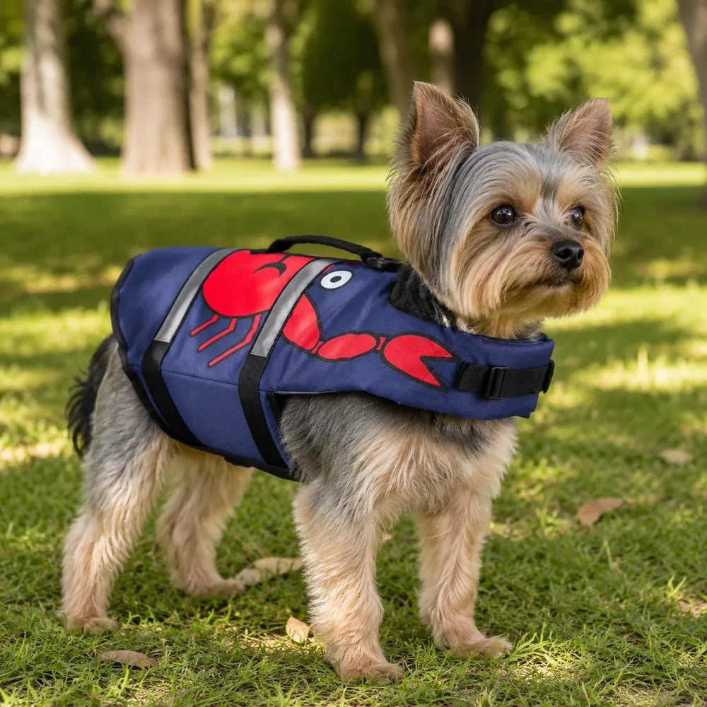 Navy Crab Dog Life Jacket