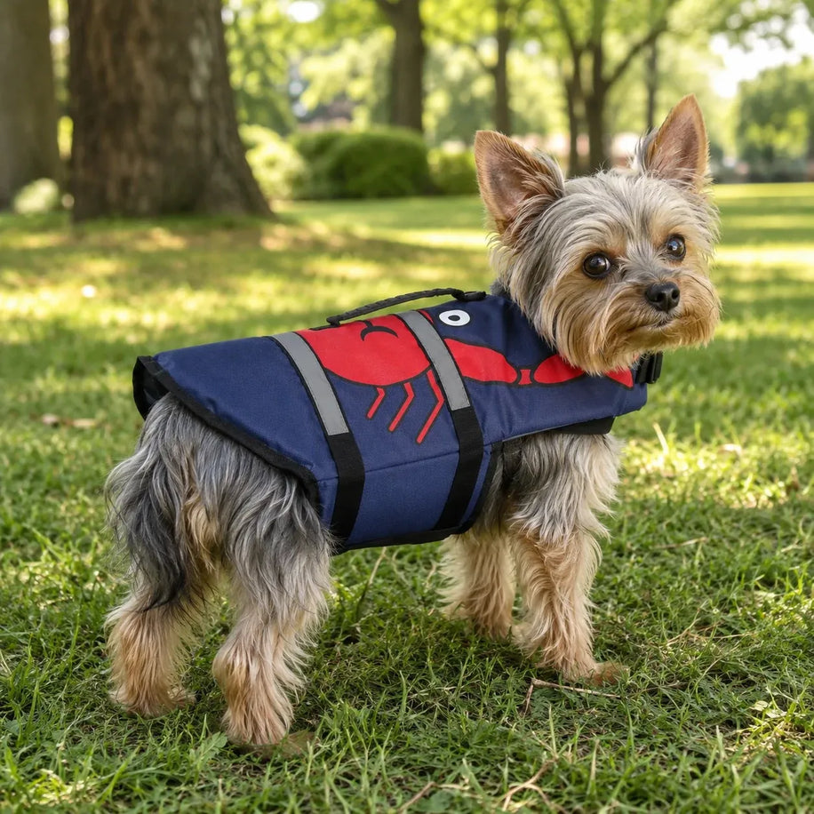 Navy Crab Dog Life Jacket
