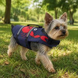 Navy Crab Dog Life Jacket