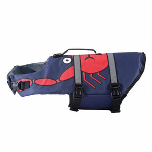 Navy Crab Dog Life Jacket