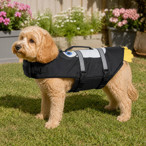 Black Penguin Dog Life Jacket