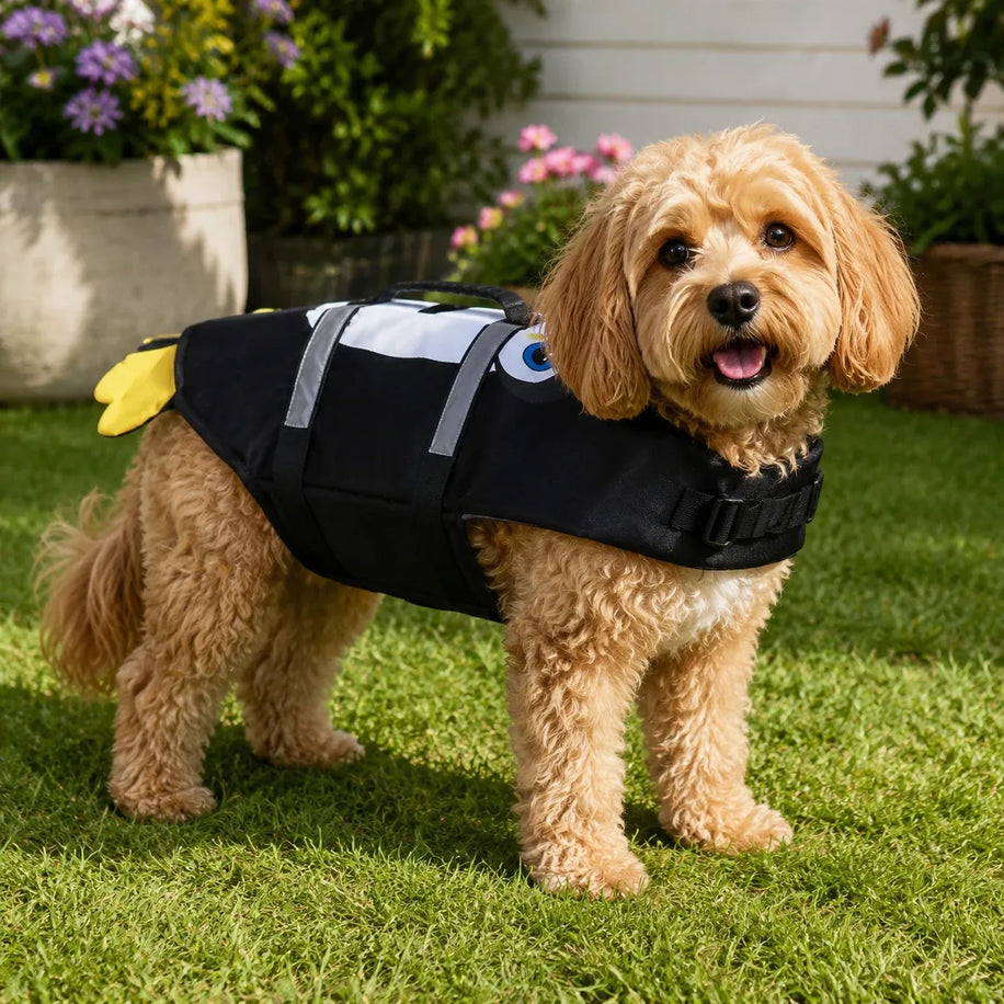 Black Penguin Dog Life Jacket