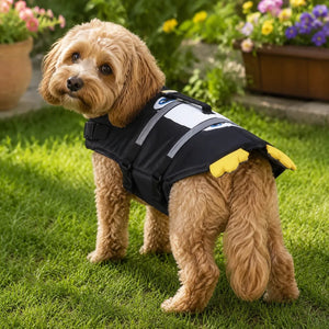 Black Penguin Dog Life Jacket