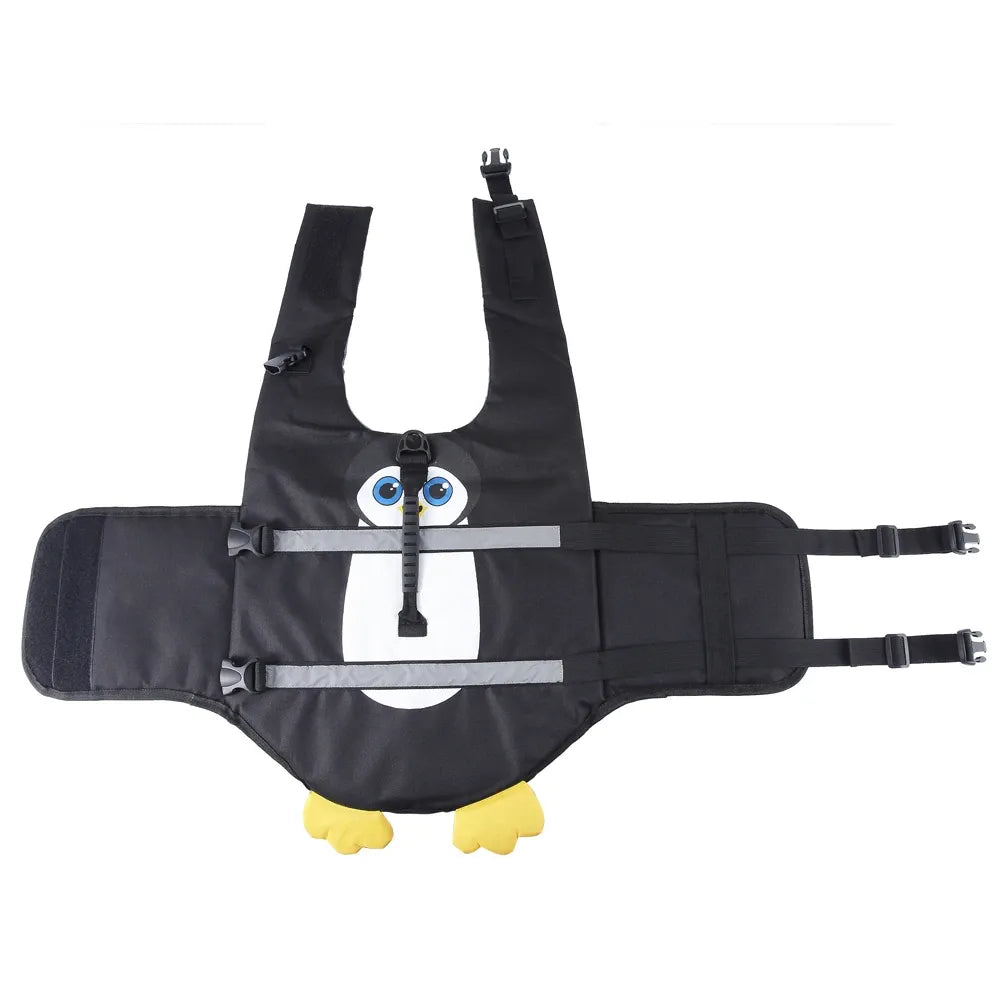 Black Penguin Dog Life Jacket